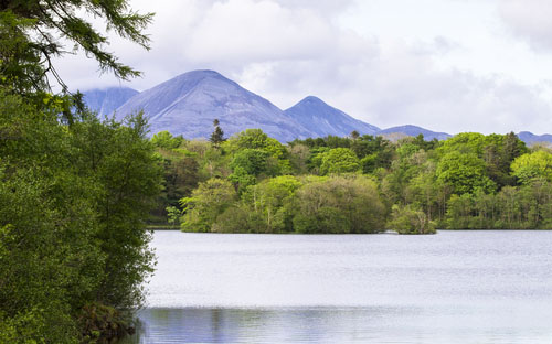 The Paps of Jura from Loch Ballygrant on Islay