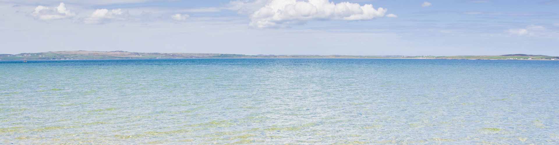 Blue sky and sea Bowmore Islay