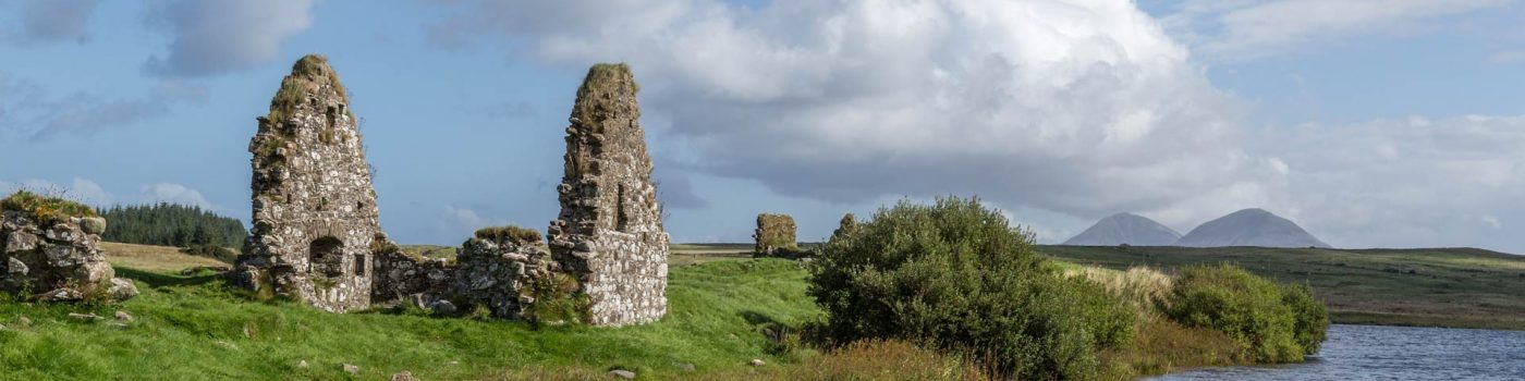 Finlaggan ancient ruins on Islay Scotland