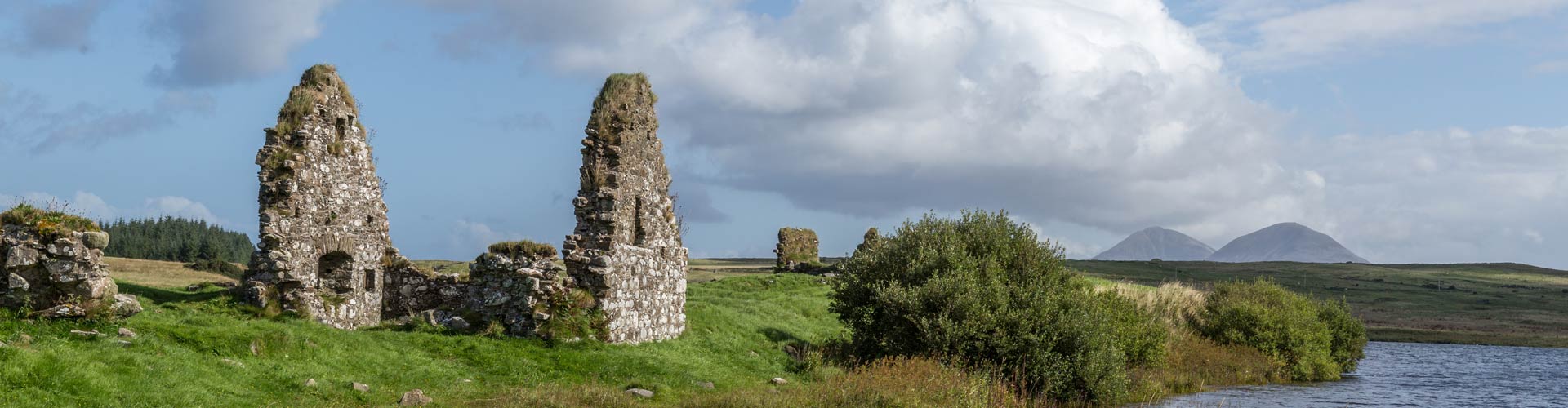 Finlaggan ancient ruins on Islay Scotland