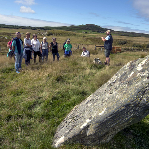 Group attending Islay Archaeology Week activity