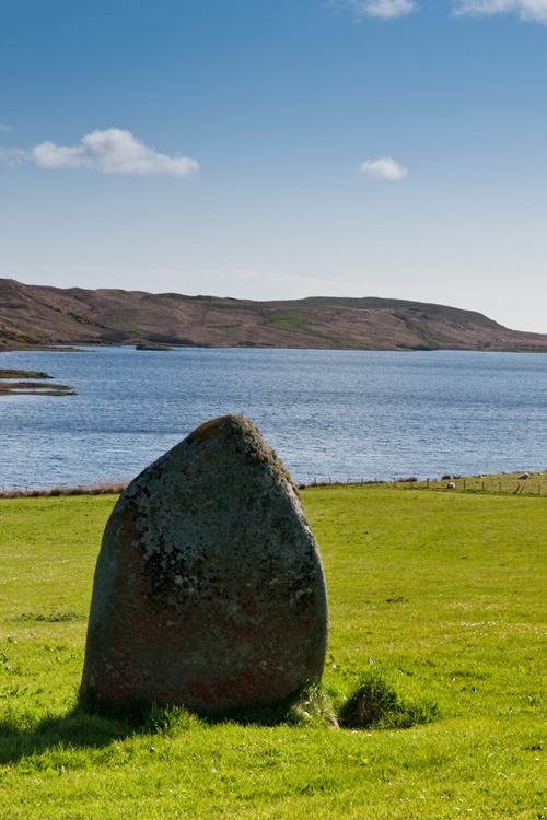 Pre-historic standing stone on Islay Scotland