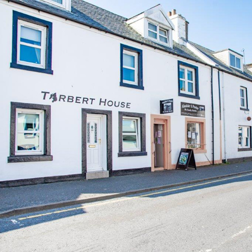 Exterior of Tarbert House bed and breakfast on Islay