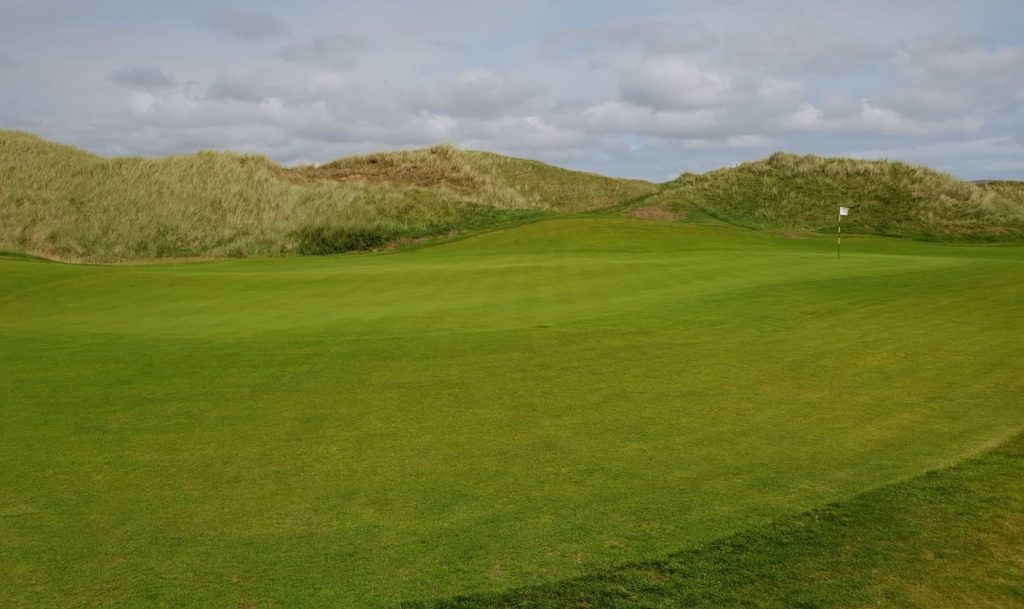 Machrie Golf Course, view of tee