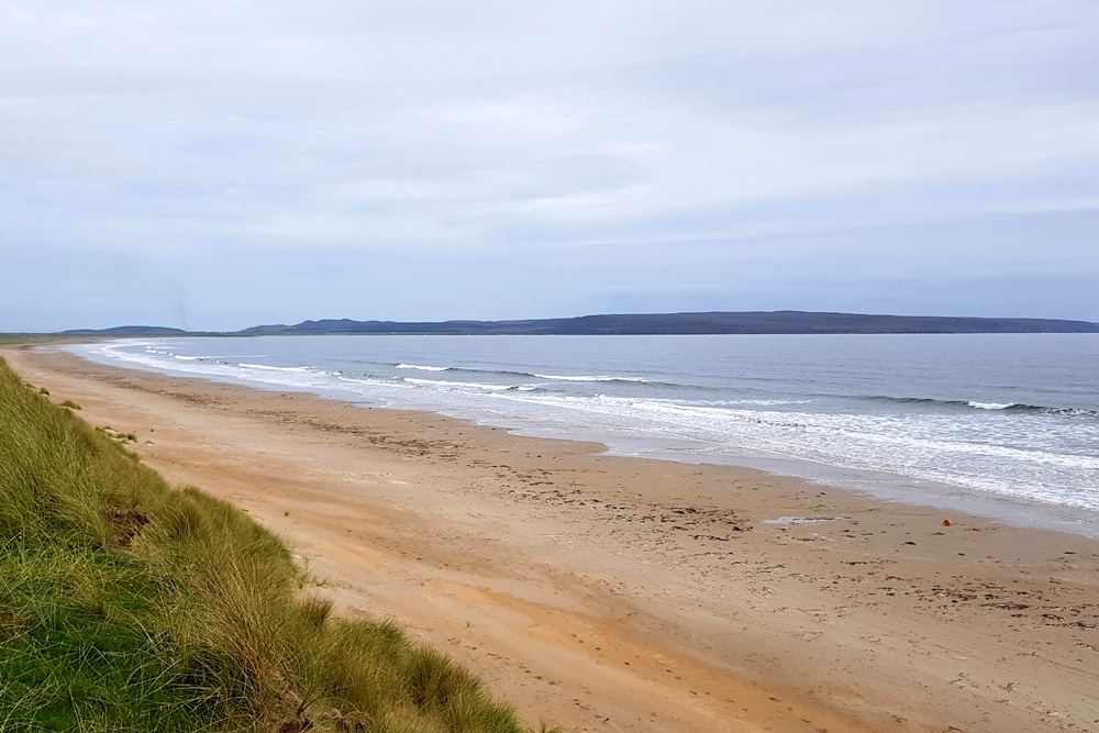 Long sandy beach on Islay, Scotland