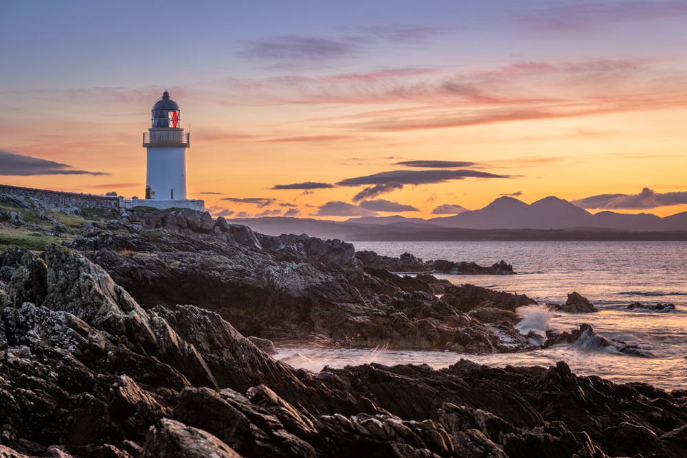 Lighthouse at Port Charlotte on the Isle of Islay