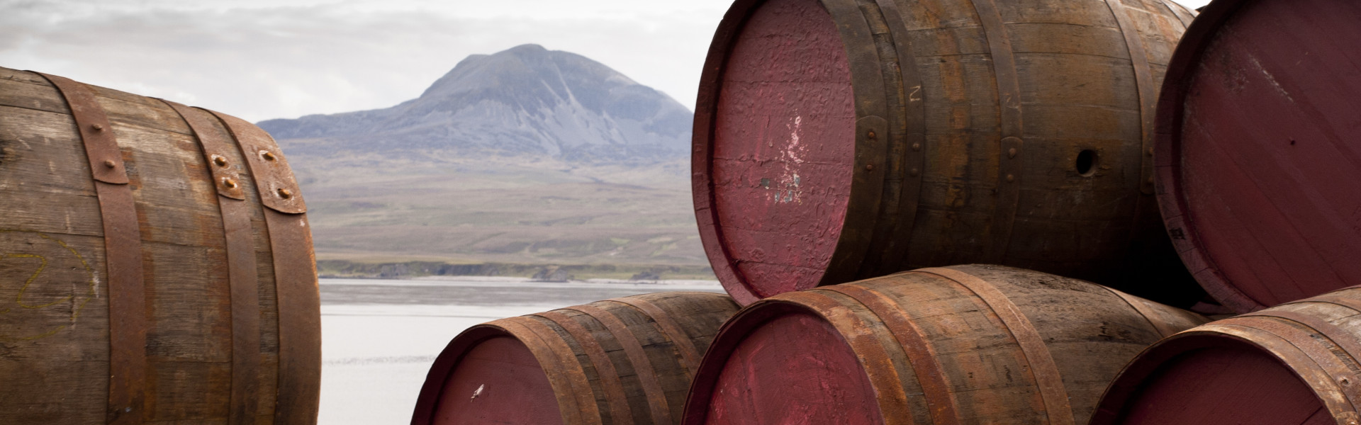 Whisky barrels on the isle of Islay