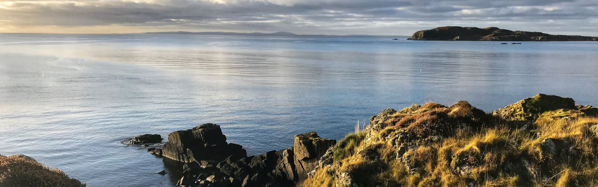The rugged coastline of Islay in Scotland