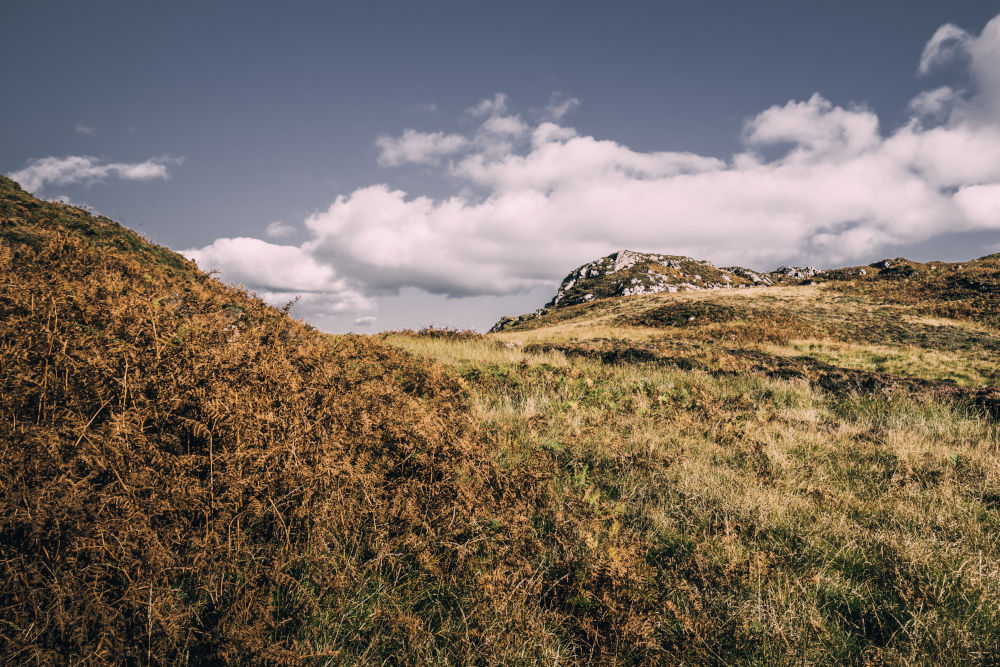 The rocky hills and valleys of Islay, Scotland