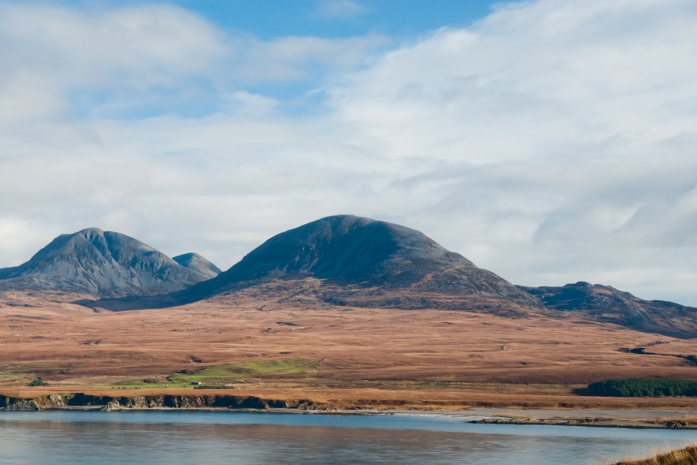 Mountains known as the Paps Of Jura in Inner Hebrides
